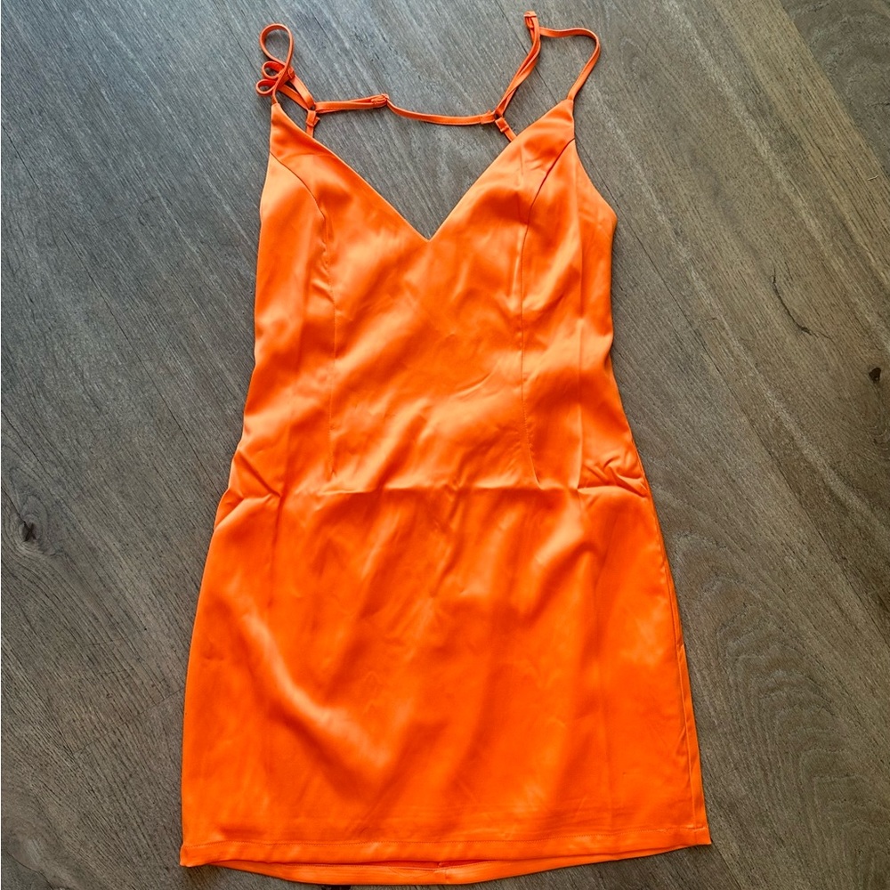 Mini dress Orange, perfect for prom or holidays